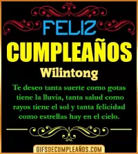 GIF Frases de Cumpleaños Wilintong